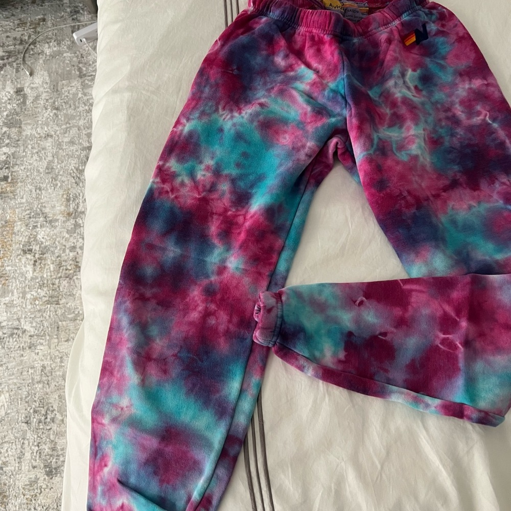 Aviator nation tie hand tie dyed sweatpants